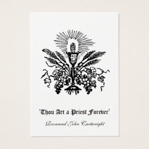 VISITE CARTES SAINES DE L'ORDINATION DU PRIÊTRE CATHOLIQU