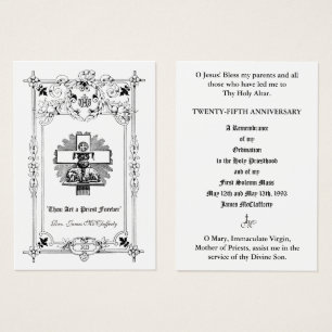 VISITE CARTES SAINES DE L'ORDINATION DU PRIÊTRE CATHOLIQU