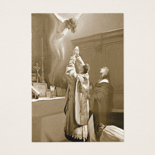 VISITE CARTES SAINES DE L'ORDINATION PRIVÉE CATHOLIQUE (Devant)