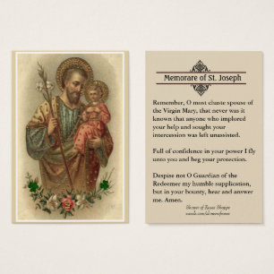 Visite Cartes saintes de prière catholique de St Joseph