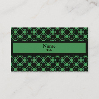Visite Cercles simples Carte de visite, vert