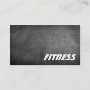 Visite Chalboard tendance Gris Fitness Sport Carte de vis