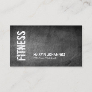Visite Chalkboard Fitness Personal Trainer Carte de visit