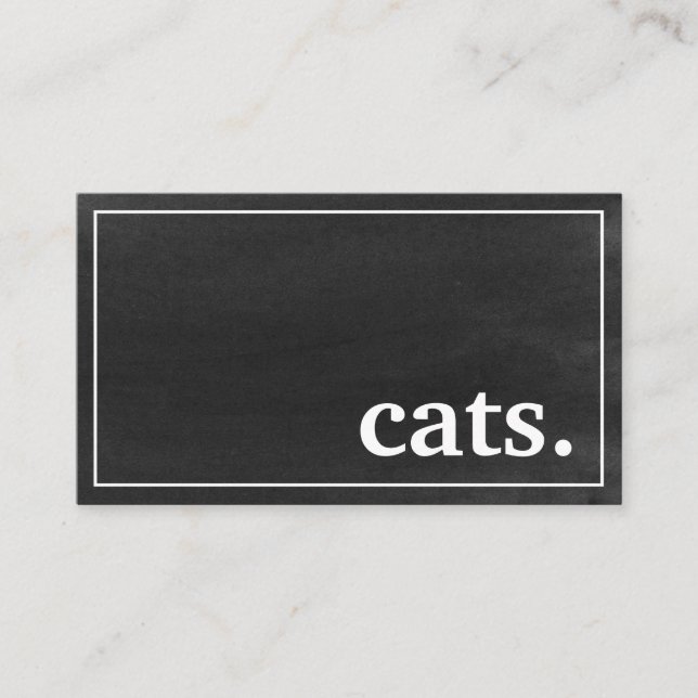 Visite Chats de tableau moderne. carte punch de fidélité (Devant)