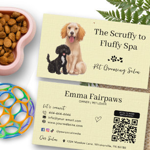 Visite Chien Grossiste Salon Carte de soins pour animaux 