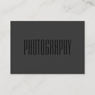 Visite Chubby Simple Black Out Photographe Carte de visit