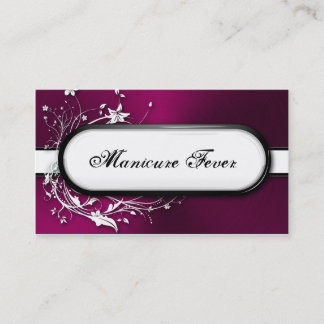 Visite Clouez métallique floral audacieux de carte de