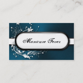 Visite Clouez métallique floral audacieux de carte de
