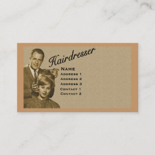 Visite COIFFEUR - CARTE TRÈS PROFESSIONNELLE de PROFIL