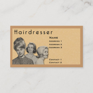 Visite COIFFEUR - CARTE TRÈS PROFESSIONNELLE de PROFIL