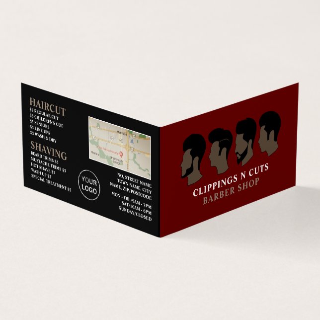 Visite Coiffure, Barbiers Homme Carte de fidélité détaill (Extérieur)