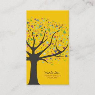 Visite Concepteur d'arbre d'art génial de carte de visit