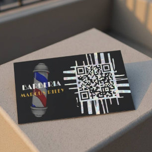 Visite Conception de carte personnalisable de barbier de