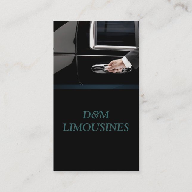 Visite Conducteur De Service Limo, Cabine, Carte de visit (Devant)