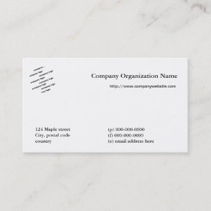 Visite confectionnez votre propre carte de visite, nom et