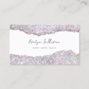 Visite couleurs de bonbons parties scintillant sur carte 