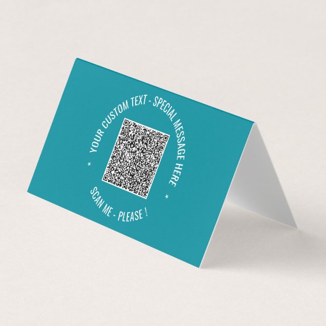 Visite Couleurs personnalisées du code QR et du Carte de  (Devant)