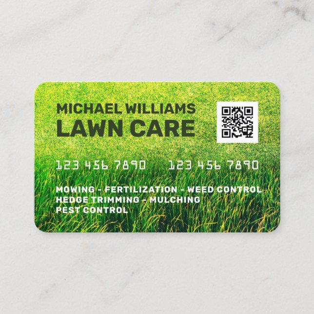 Visite Coupe d'herbe de carte de crédit  (Devant)