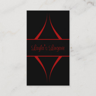 Visite Courbes Exotica Carte de visite, Rouge