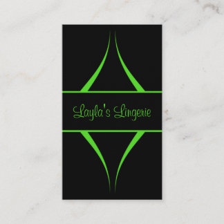 Visite Courbes Exotica Carte de visite, Vert clair