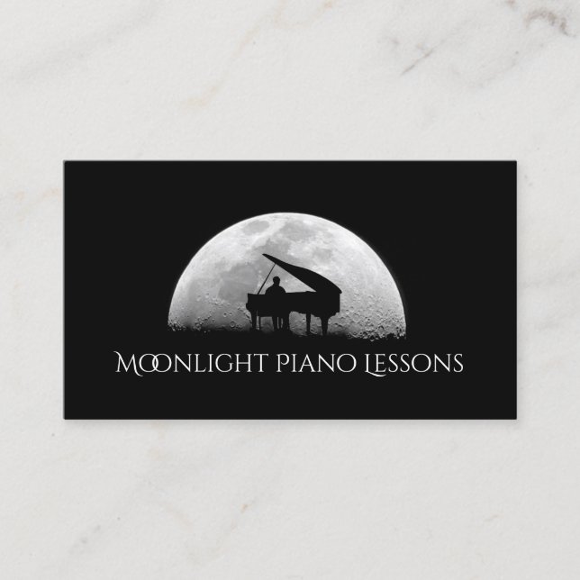 Visite Cours de piano, musique, instruments Carte de visi (Devant)