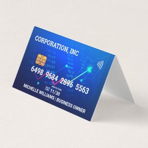 Visite Crédit Carte de débit Finances Graphiques bo