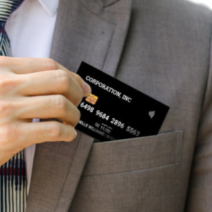 Visite Crédit Carte de débit Noir