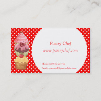 Visite Cupcakes Pâtisseries Carte de profil professionnel