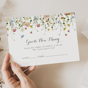 Visite Dainty Coloré Wild Devinez Combien De Carte De Jeu