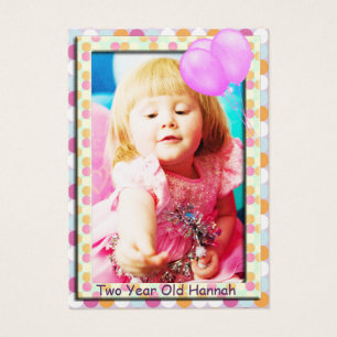 Visite Damask Filles de deux ans Anniversaire Cartes phot