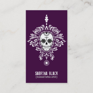Visite Damassé morte - carte faite sur commande de