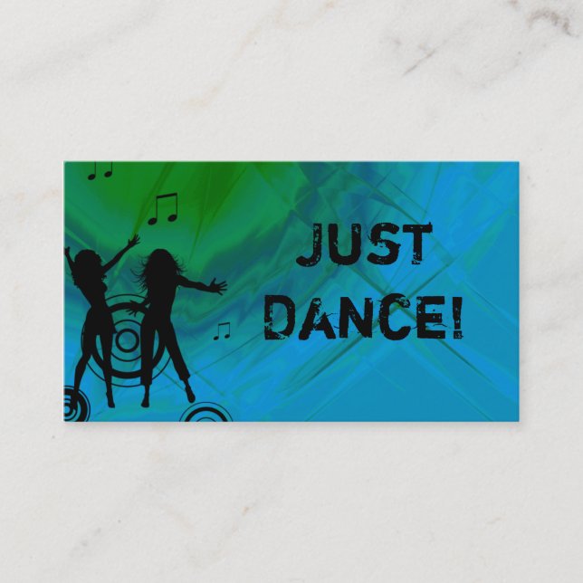 Visite Danse rouge de vert bleu de musique de carte de (Devant)
