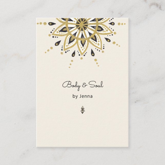 Visite de la Carte Business Card moderne de yoga m (Devant)