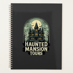 Visite de la Maison Hantée Vintage Halloween Vecte