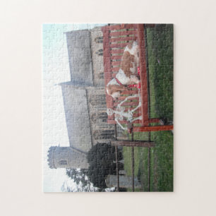 Visite de l'église du Basset Hound Puzzle