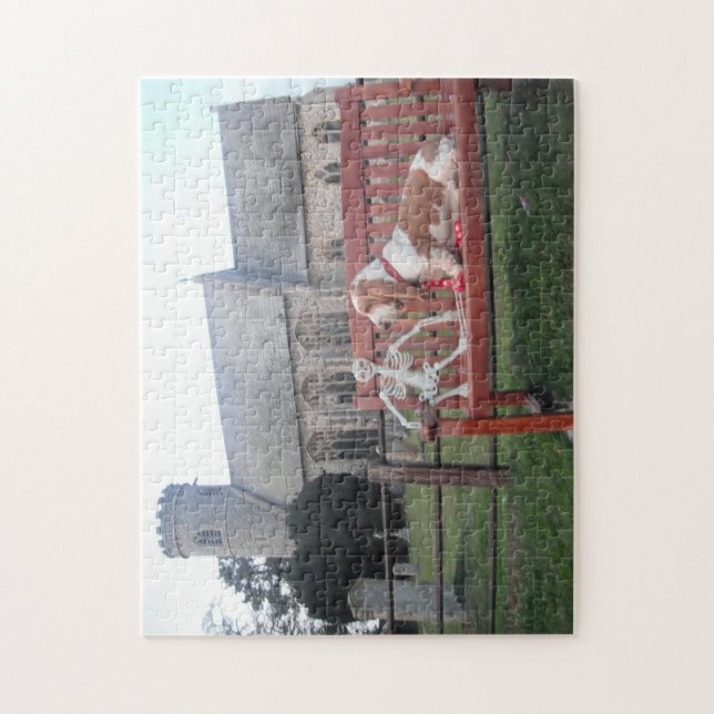 Visite de l'église du Basset Hound Puzzle (Vertical)