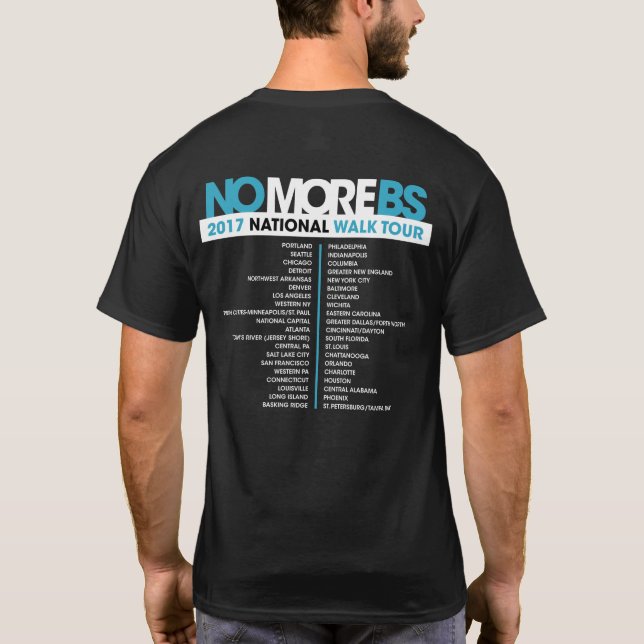 Visite de PROMENADE de T-shirt de #NOMOREBS (Dos)