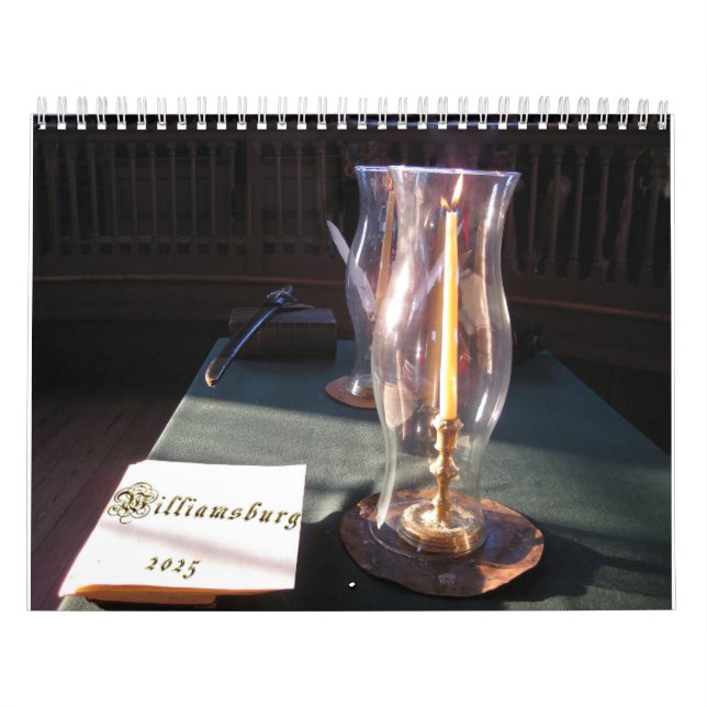 Visite De Williamsburg Calendrier 2025 (Protection)