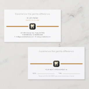 Visite Dentiste   Carte de rendez-vous dentaire
