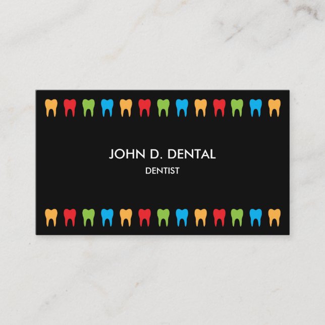 Visite Dentiste, dentiste ou carte de profil (Devant)