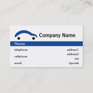 Visite Design de carte bleu de commerce de détail de