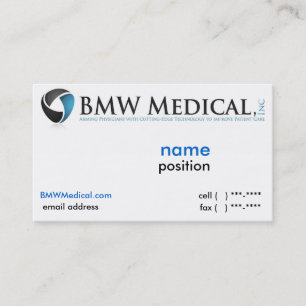 Visite Design de carte Médicale de BMW
