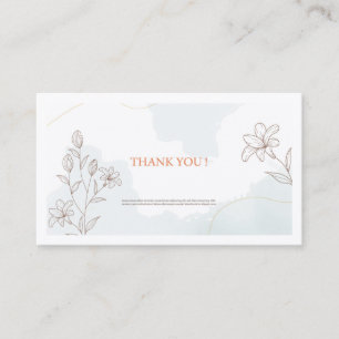 Visite Design modèle carte de remerciements