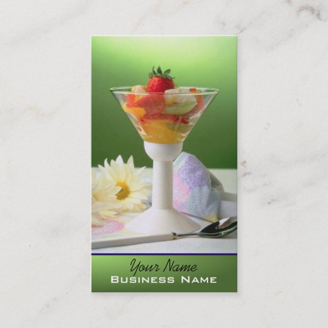 Visite Desserts - carte de profil de nourriture (Devant)