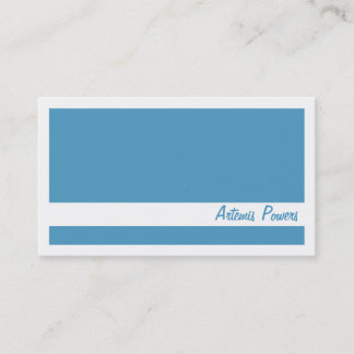 Visite Deux simples colorent le carte de visite, le bleu