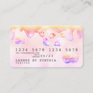 Visite Diamants hologrammes de carte de crédit Rainbow pa