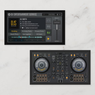 Visite DJ Carte de visite, DJ Event Service, Animation