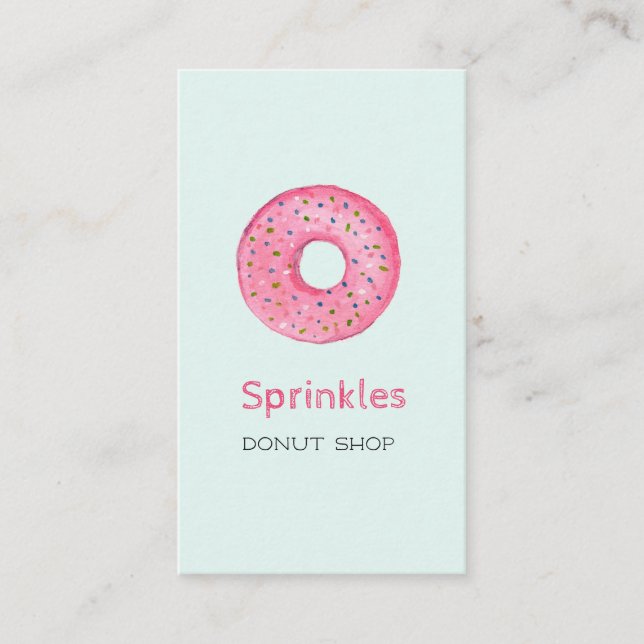 Visite Donut avec arrosage Bouteille de Donut Carte de vi (Devant)