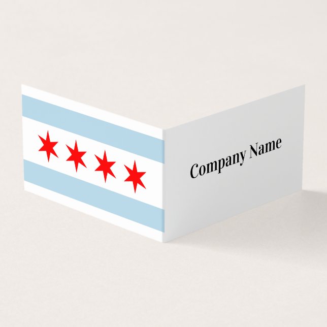 Visite Drapeau de la ville de Chicago Modèle de carte de  (Extérieur)