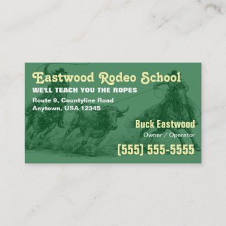 Visite École de Rodéo | Carte d'Instructeur de Roping de